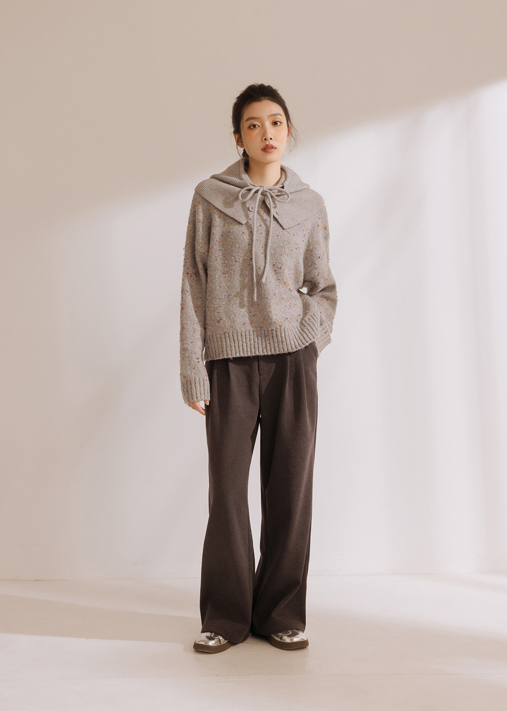 多重搭配連帽圍脖