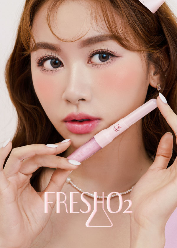 Fresho2-Lip2晶透感應小豐蜜-粉紅泡泡糖